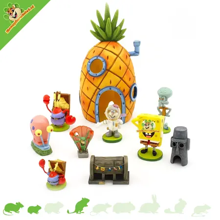 SpongeBob Hamsterscaping – Unique Decoration & Hiding Places for Small Rodents