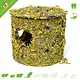 Maison d'herbes aromatiques avec fleurs