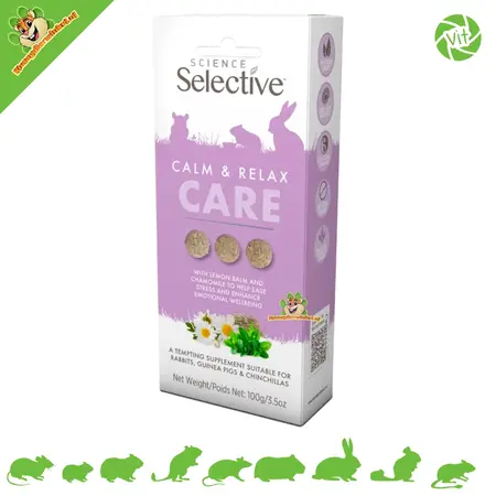 Supreme Complément alimentaire Science Selective Calm and Relax Care pour rongeurs