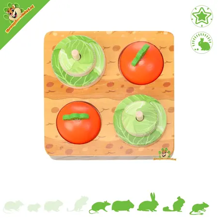 Stimulating Snack Board Bumble for rodents and rabbits – 15 cm