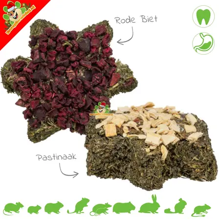 Getreidefreier Weihnachtsstern 80 Gramm Getreidefrei für Nagetiere & Kaninchen!