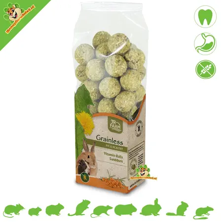 JR Farm Grainless HEALTH Vitamine Ballen Duindoorn