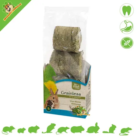JR Farm Grainless HEALTH Vital HayChunks Luchtwegen