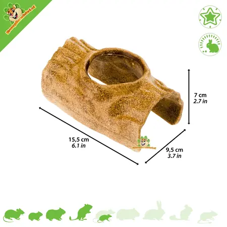 Ferplast Veggie Bites Log 15.5 cm for small rodents