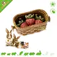 Ferplast Veggie Bites Strawberries in an edible basket – Healthy nibbling fun for rodents and rabbits