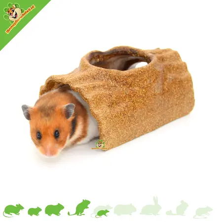 Tronco Veggie Bites de 15,5 cm para roedores pequeños