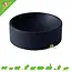 Quapas! Ceramic Food and Drink Bowl Round Black 12.5 cm