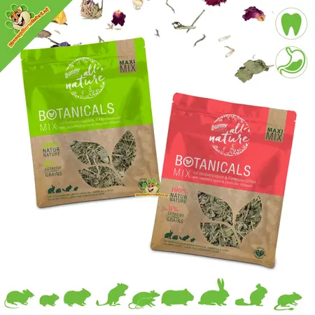 Bunny Nature BOTANICALS Maxi Mix 400 grams – Natural as a snack or complete food