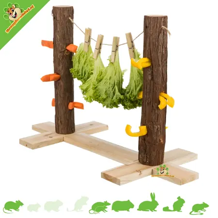 Trixie Árbol de alimentación de 36 cm para roedores y conejos