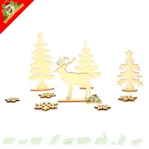 DIY Hamsterscaping Christmas Trees with Reindeer