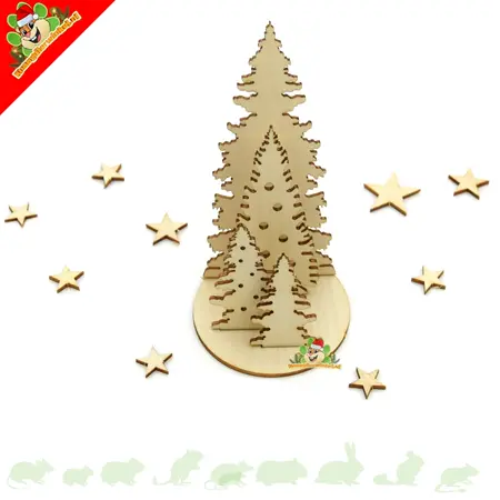 DIY Hamsterscaping Kerstbomen en Sterren – Natuurlijke Kerstdecoratie
