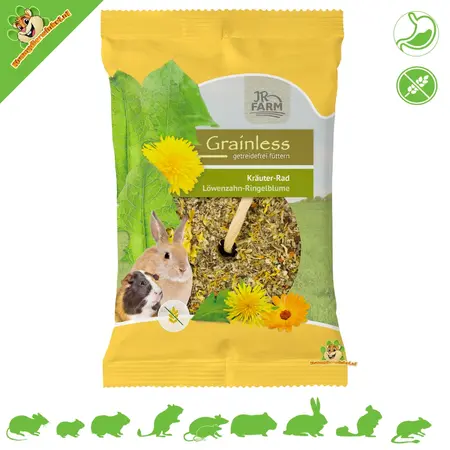 JR Farm Grainless Herb Wheel Dandelion & Marigold