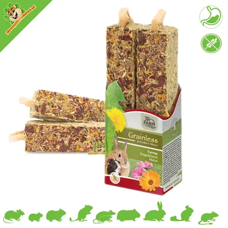 JR Farm Grainless Farmys Goudsbloem & Stokroos Sticks