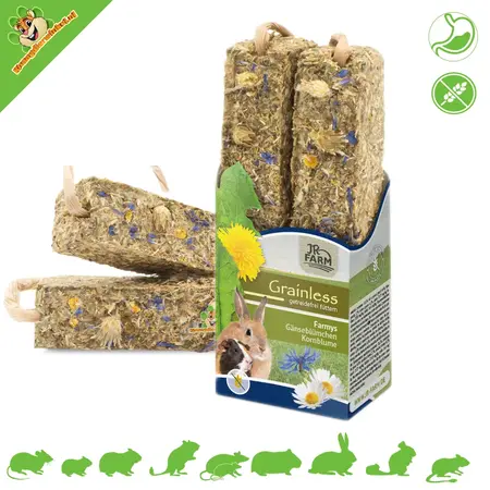 JR Farm Bâtonnets de marguerite et de bleuet Farmys sans grains