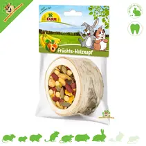 Wooden Fruit Pot 9 cm