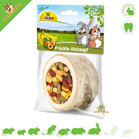 JR Farm Wooden Fruit Pot 9 cm