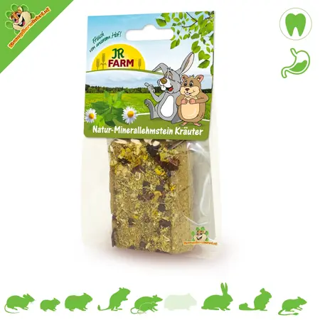 JR Farm Natuurlijke Kleisteen / Leemsteen voor Knaagdieren & Konijnen