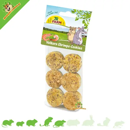 JR Farm Garnaal Koekjes voor eiwit-etende knaagdieren