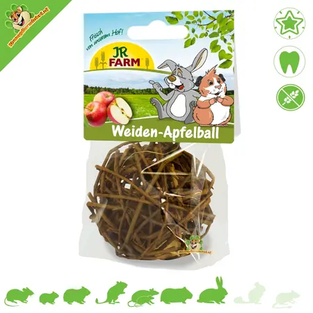 JR Farm Boule de Saule Fourragère des Prairies Pomme 8 cm