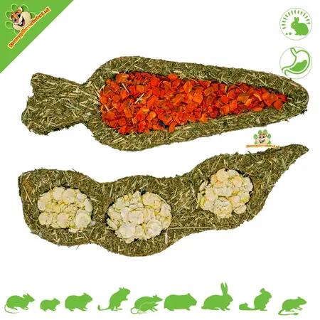 JR Farm ¡Caja de verduras para roedores y conejos!