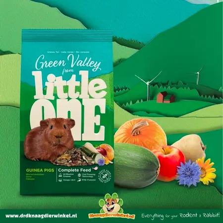 Mealberry Little One Green Valley – aliment sans céréales pour cobayes aux herbes