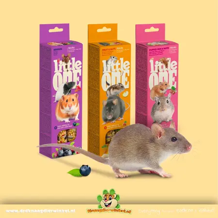 Mealberry Little One Sticks Puffreis & Nüsse für kleine Nagetiere