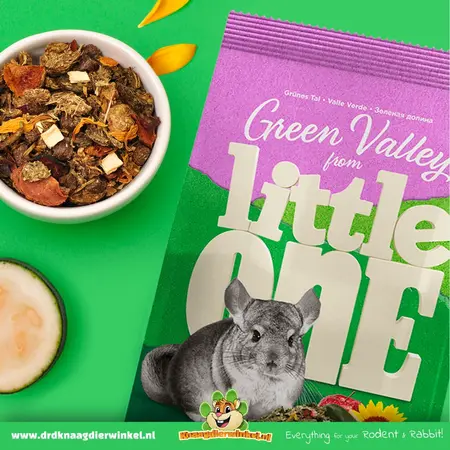 Mealberry Alimento para chinchillas Little One Green Valley sin cereales