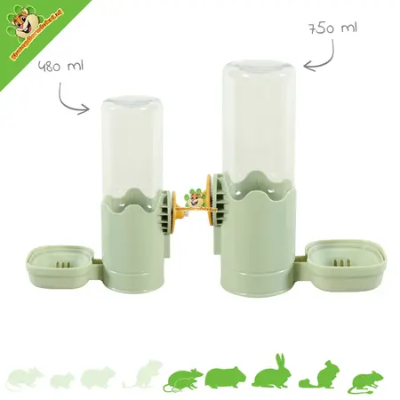 Zolux Dispensador de agua COSY para roedores: ergonómico, duradero y respetuoso con los animales