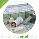Zolux Neolife Rabbit Enclosure Green|Blue 140 x 105 x 70 cm