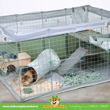 Zolux Neolife Meerschweinchen- und Kaninchengehege Grün/Blau 140 x 105 x 70 cm