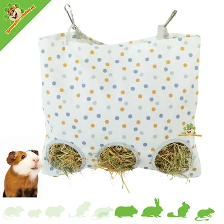 Zolux Sac à foin Zolux multicolore 26 x 24 cm – Grand sac à foin à 3 ouvertures