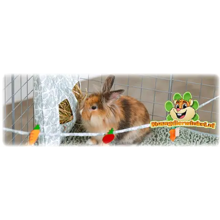 Zolux Zolux Heusack Grün 29 cm – Hygienischer und praktischer Heusack für Kaninchen und Nagetiere