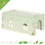Zolux Casita de madera acogedora para cobayas, color verde, 45 x 25 x 20 cm.