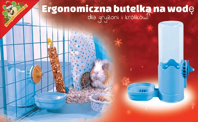 Ergonomische Drinkfles voor knaagdieren en konijnen