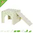 Zolux Casita de madera acogedora para cobayas, color verde, 25 x 25 x 20 cm.
