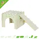 Zolux Casita de madera acogedora para cobayas, color verde, 25 x 25 x 20 cm.