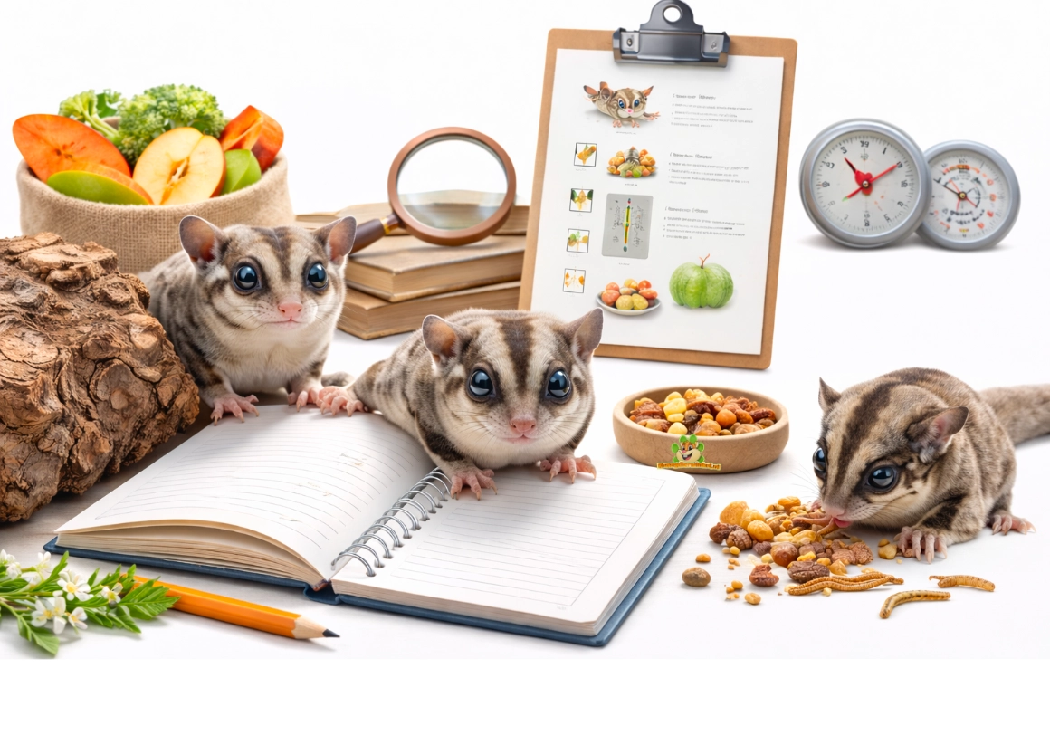 sugar glider suikereekhoorn informatie over huisvesting als huisdier voeding en meer