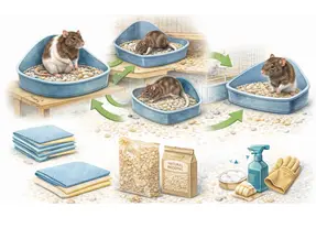 Litter training rats