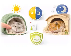 Hamster qui dort et se réveille