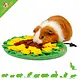 Snuffelmat Zonnebloem 24 cm van Zachte Fleece voor Knaagdieren & Konijnen