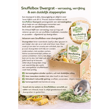 Knaagdierwinkel® Snuffelbox Dwergrat #1