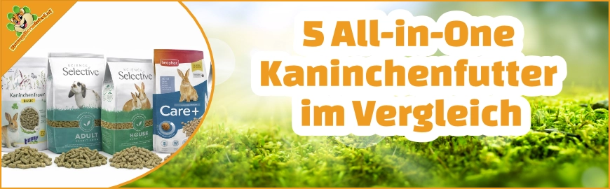 Kaninchenfutter vergleichen: 5 All-in-One Alleinfutter (Zusammensetzung & Analyse)