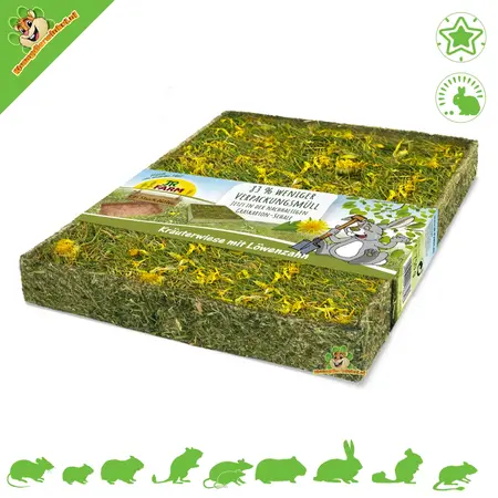 JR Farm Prairie de fourragement, prairie d'herbes aromatiques pour rongeurs et lapins