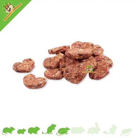 JR Farm Cœurs protéinés Hermetia 100 g – cœurs à grignoter avec des larves d'Hermetia