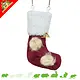 Christmas Stocking Hay Bag for Rodents (13×20 cm) red/white