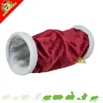 Christmas Relax Tunnel for Rodents & Rabbits (Ø20×50 cm)