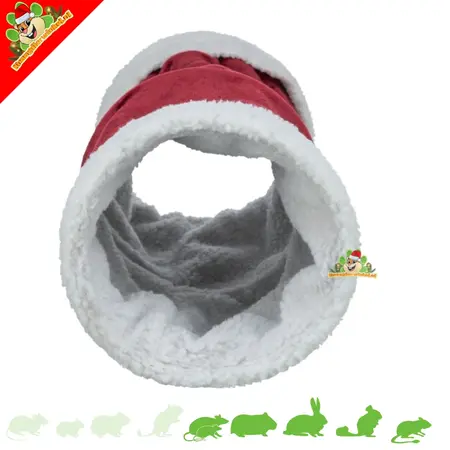 Trixie Christmas Relax Tunnel for Rodents & Rabbits (Ø20×50 cm)