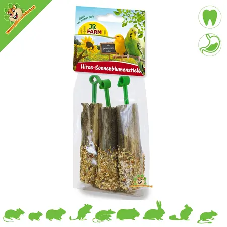 JR Farm Tiges de tournesol aux herbes ou millet