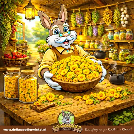 Knaagdier Kruidenier ¡Flores de caléndula para roedores y conejos!
