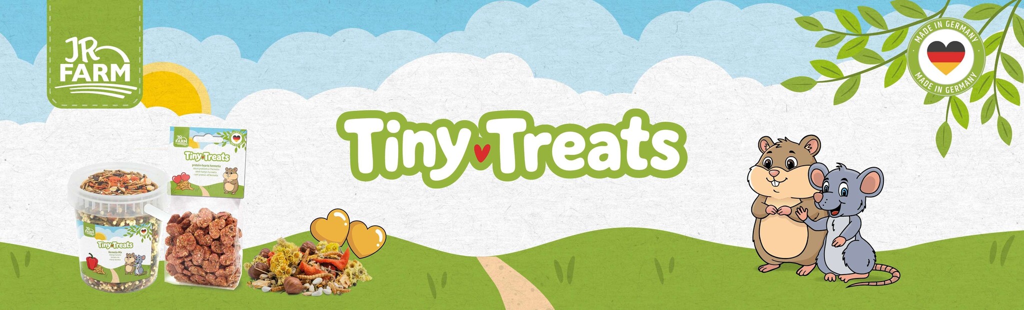 JR FARM trata gusanos de la harina con corazones proteicos